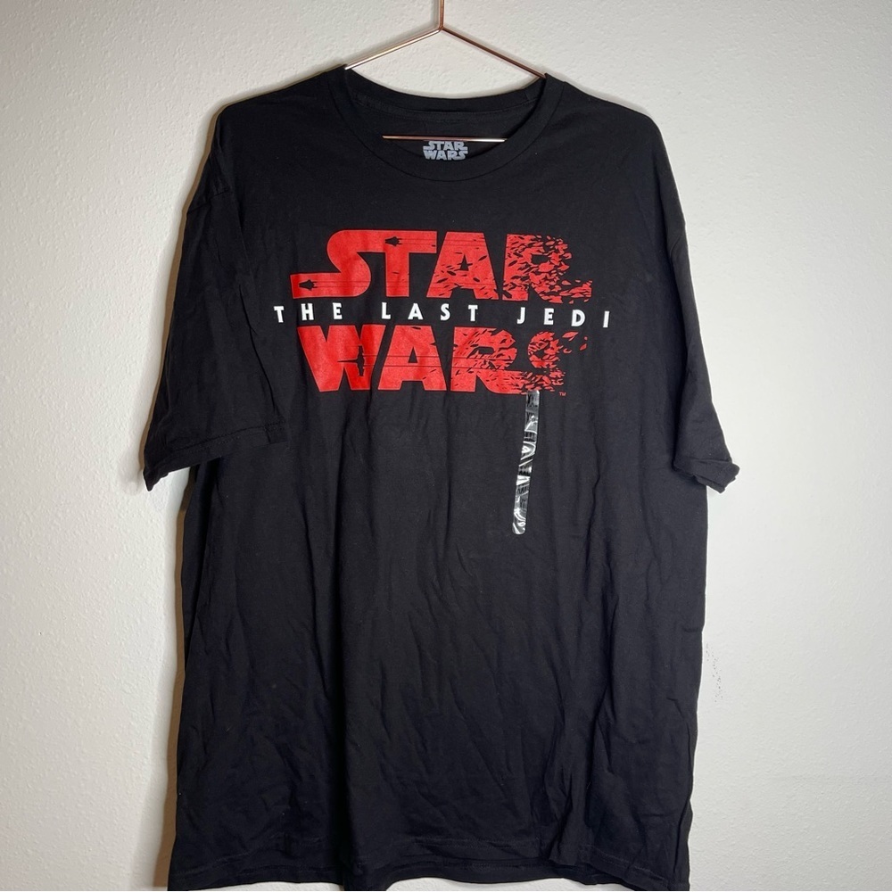 Star Wars The Last Jedi Black Short Sleeve Graphic Tee Mad Engine Cotton - Picture 5 of 6